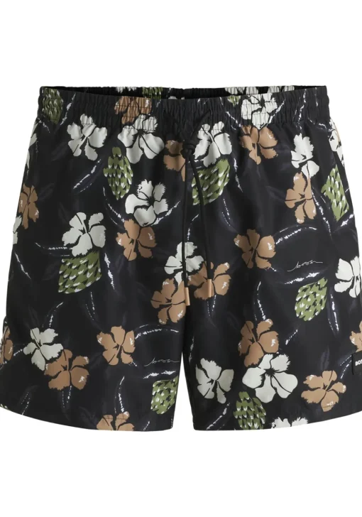 HUGO BOSS Piranha swim shorts, heren zwembroek, zwart dessin