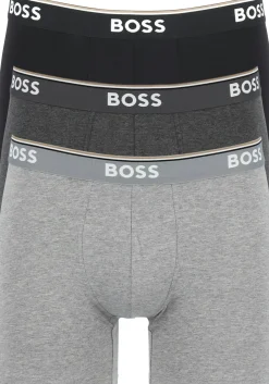 HUGO BOSS Power boxer briefs (3-pack), heren boxers normale lengte, grijs, grijs, zwart