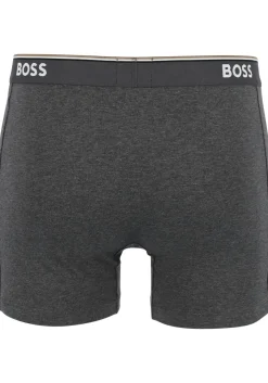 HUGO BOSS Power boxer briefs (3-pack), heren boxers normale lengte, grijs, grijs, zwart