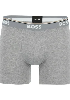 HUGO BOSS Power boxer briefs (3-pack), heren boxers normale lengte, grijs, grijs, zwart