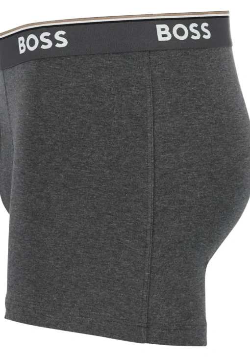 HUGO BOSS Power boxer briefs (3-pack), heren boxers normale lengte, grijs, grijs, zwart