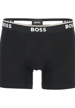 HUGO BOSS Power boxer briefs (3-pack), heren boxers normale lengte, grijs, grijs, zwart