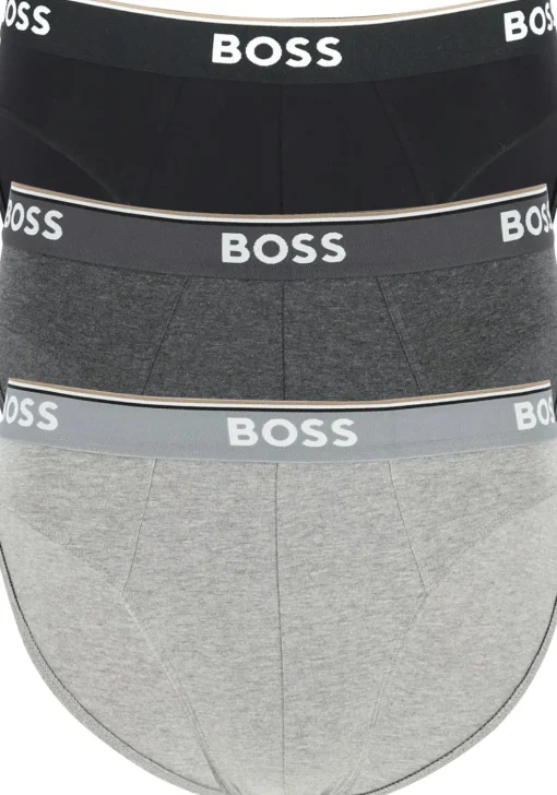 HUGO BOSS Power briefs (3-pack), heren slips, grijs, grijs, zwart