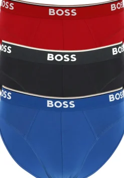 HUGO BOSS Power briefs (3-pack), heren slips, rood, blauw, zwart