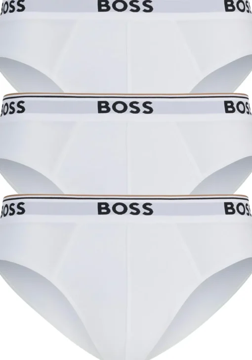 HUGO BOSS Power briefs (3-pack), heren slips, wit