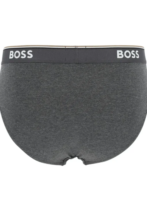 HUGO BOSS Power briefs (3-pack), heren slips, grijs, grijs, zwart