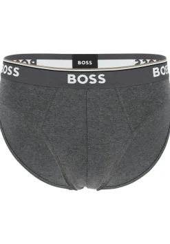 HUGO BOSS Power briefs (3-pack), heren slips, grijs, grijs, zwart