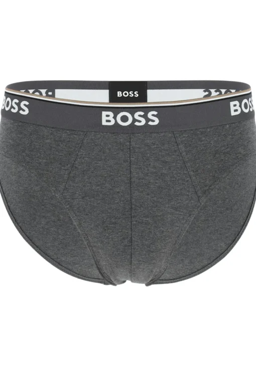 HUGO BOSS Power briefs (3-pack), heren slips, grijs, grijs, zwart