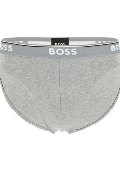 HUGO BOSS Power briefs (3-pack), heren slips, grijs, grijs, zwart