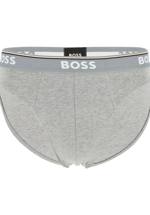 HUGO BOSS Power briefs (3-pack), heren slips, grijs, grijs, zwart