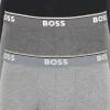 HUGO BOSS Power trunks (3-pack), heren boxers kort, grijs, grijs, zwart