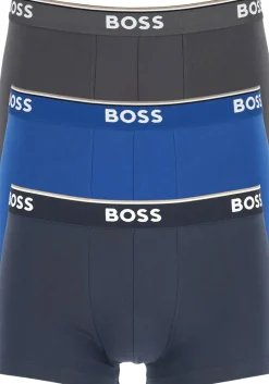 HUGO BOSS Power trunks (3-pack), heren boxers kort, navy, blauw, grijs