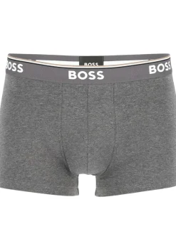 HUGO BOSS Power trunks (3-pack), heren boxers kort, grijs, grijs, zwart