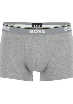 HUGO BOSS Power trunks (3-pack), heren boxers kort, grijs, grijs, zwart