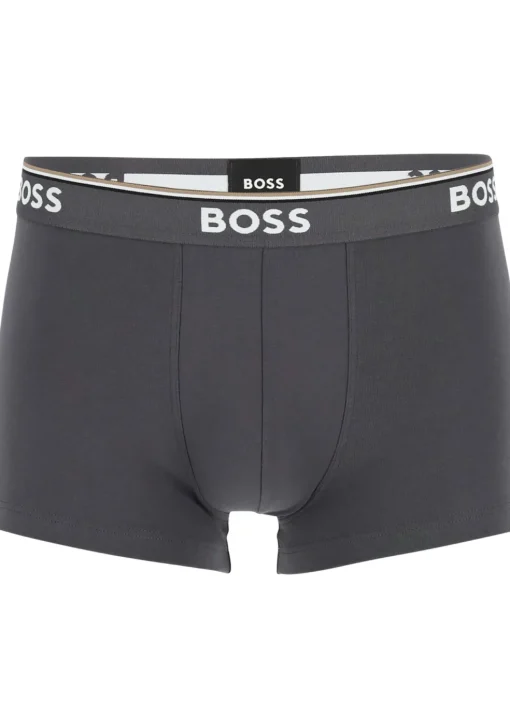 HUGO BOSS Power trunks (3-pack), heren boxers kort, navy, blauw, grijs