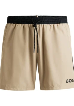 HUGO BOSS Starfish swim shorts, heren zwembroek, licht beige