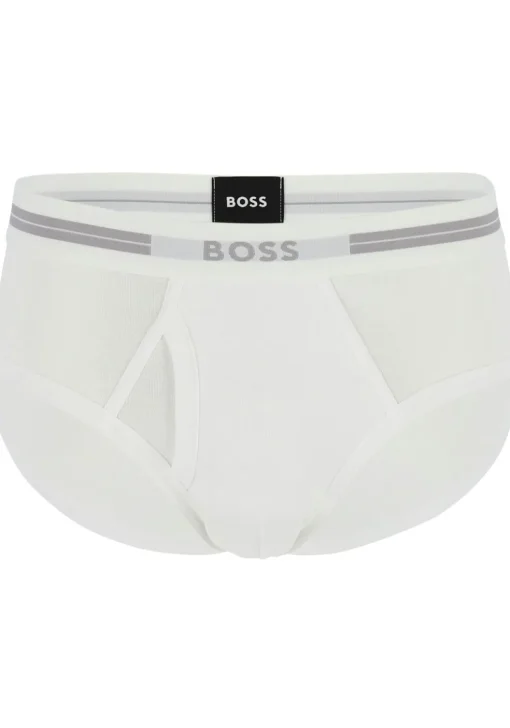 HUGO BOSS Traditional Original brief (1-pack), heren slip met gulp, wit