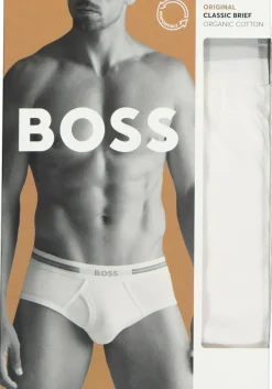 HUGO BOSS Traditional Original brief (1-pack), heren slip met gulp, wit