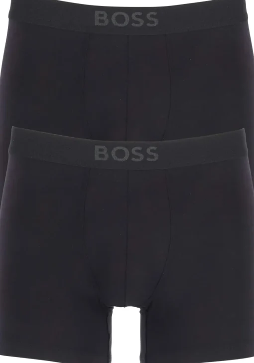 HUGO BOSS Ultrasoft boxer briefs (2-pack), heren boxers normale lengte modal, zwart
