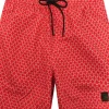 HUGO BOSS Vibe swim shorts, heren zwembroek, middenrood dessin
