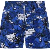 HUGO BOSS Willow swim shorts, heren zwembroek, middenblauw dessin