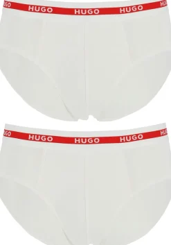 HUGO hipster briefs (2-pack), heren slips, wit