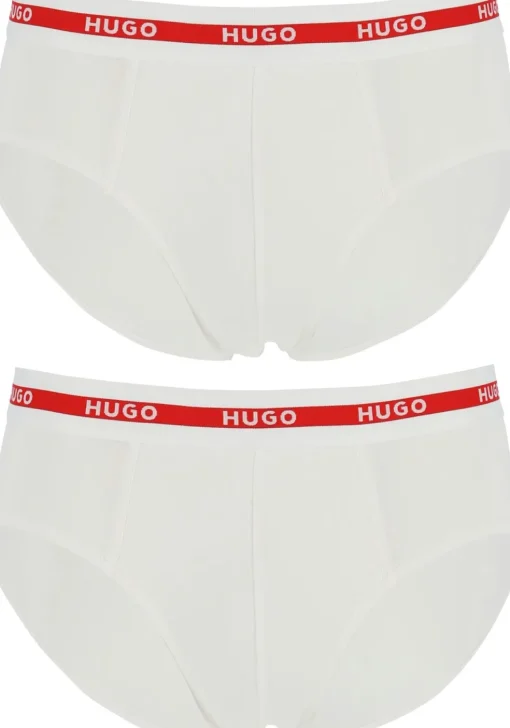 HUGO hipster briefs (2-pack), heren slips, wit