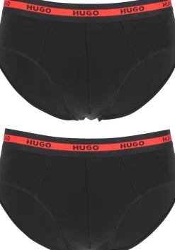 HUGO hipster briefs (2-pack), heren slips, zwart