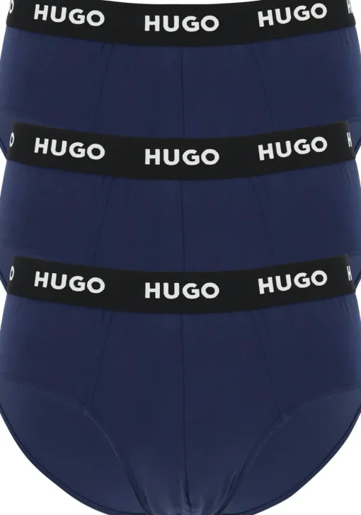 HUGO hipster briefs (3-pack), heren slips, blauw