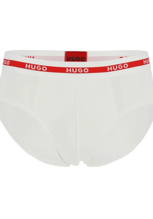 HUGO hipster briefs (2-pack), heren slips, wit