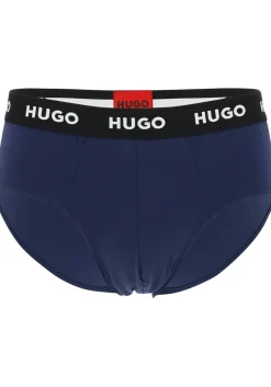 HUGO hipster briefs (3-pack), heren slips, blauw