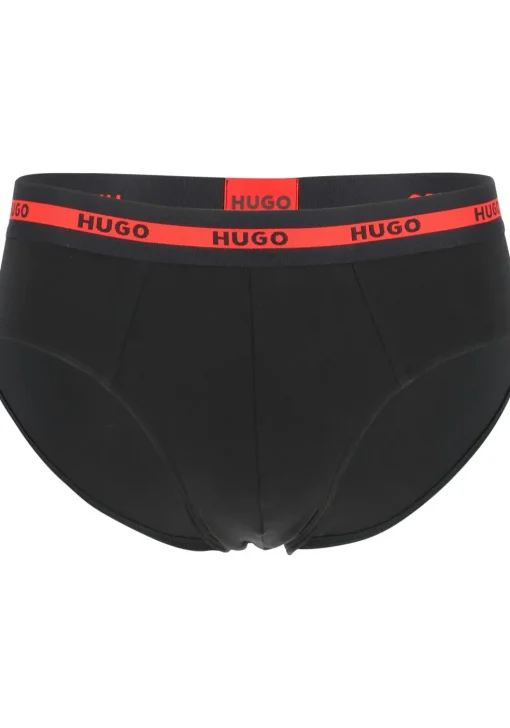 HUGO hipster briefs (2-pack), heren slips, zwart