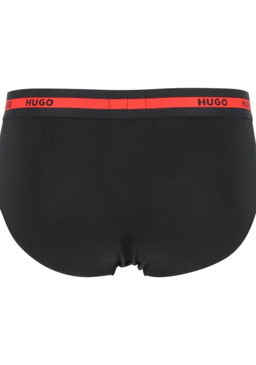 HUGO hipster briefs (2-pack), heren slips, zwart