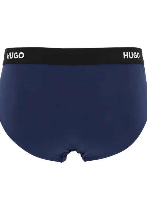 HUGO hipster briefs (3-pack), heren slips, blauw