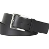 HUGO leren heren riem, zwart