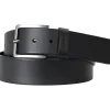 HUGO leren heren riem, zwart