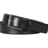 HUGO leren heren riem, zwart