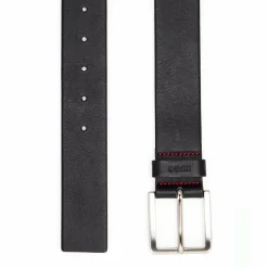 HUGO leren heren riem, zwart