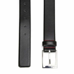 HUGO leren heren riem, zwart