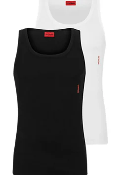 HUGO stretch tanktops slim fit (2-pack), heren singlets O-hals, multicolor (set met verschillende kleuren)