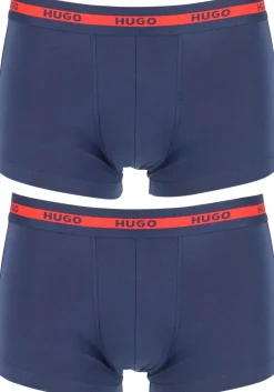 HUGO trunks (2-pack), heren boxers kort, navy