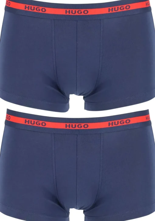 HUGO trunks (2-pack), heren boxers kort, navy