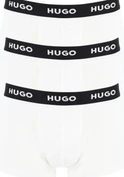 HUGO trunks (3-pack), heren boxers kort, wit