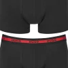 HUGO trunks (2-pack), heren boxers kort, zwart