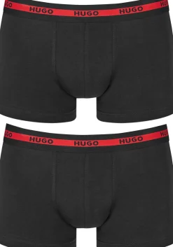HUGO trunks (2-pack), heren boxers kort, zwart