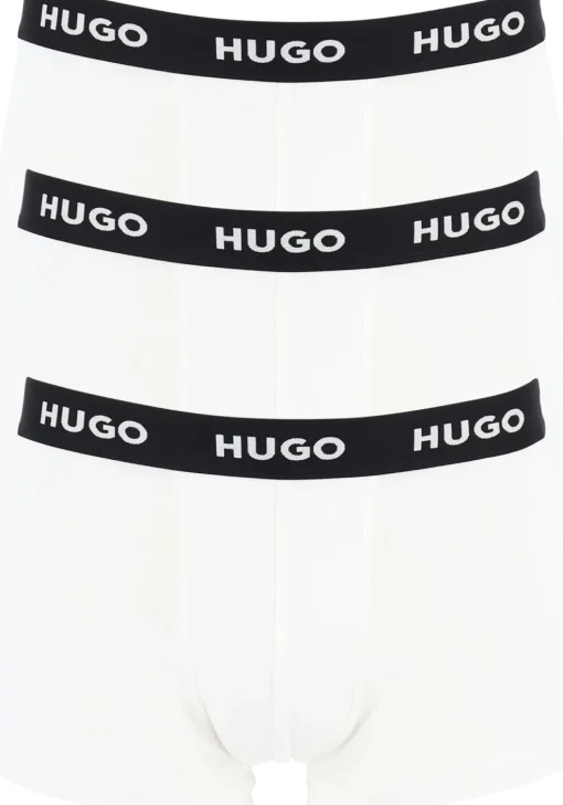 HUGO trunks (3-pack), heren boxers kort, wit