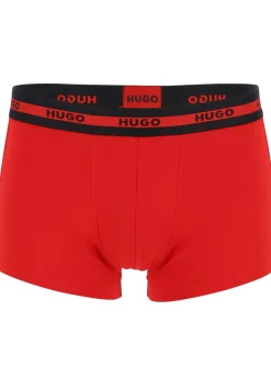 HUGO trunks (2-pack), heren boxers kort, rood, zwart