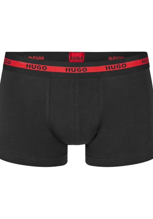 HUGO trunks (2-pack), heren boxers kort, zwart