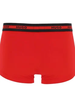 HUGO trunks (2-pack), heren boxers kort, rood, zwart