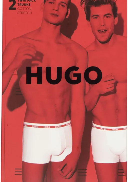 HUGO trunks (2-pack), heren boxers kort, navy